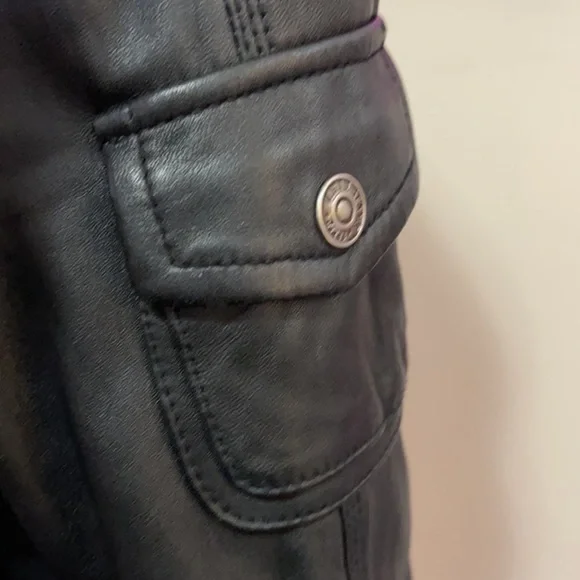 Be Forever U.G.I.Z. Black Leather Moto Jacket - Picture 10 of 15